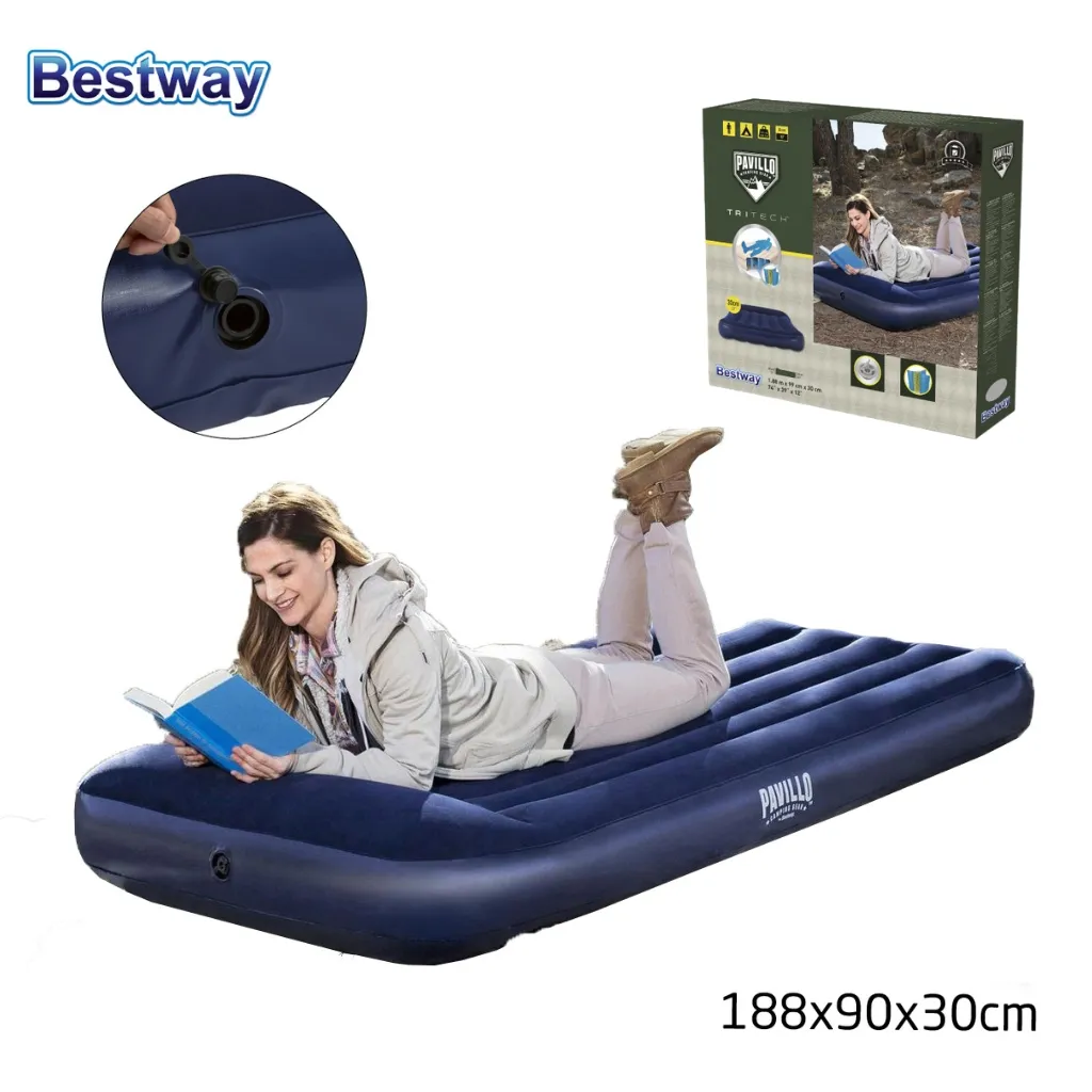 Matelas Gonflable 1 Place Bestway Pavillo 67680 avec Oreiller Intégré – Lit Confortable 188x99x30 cm – مرتبة هوائية – Prix en Algerie