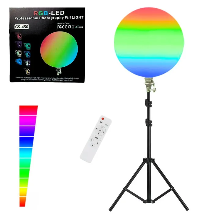 Anneau lumineux LED RGB de 10, 13 et 18 pouces 