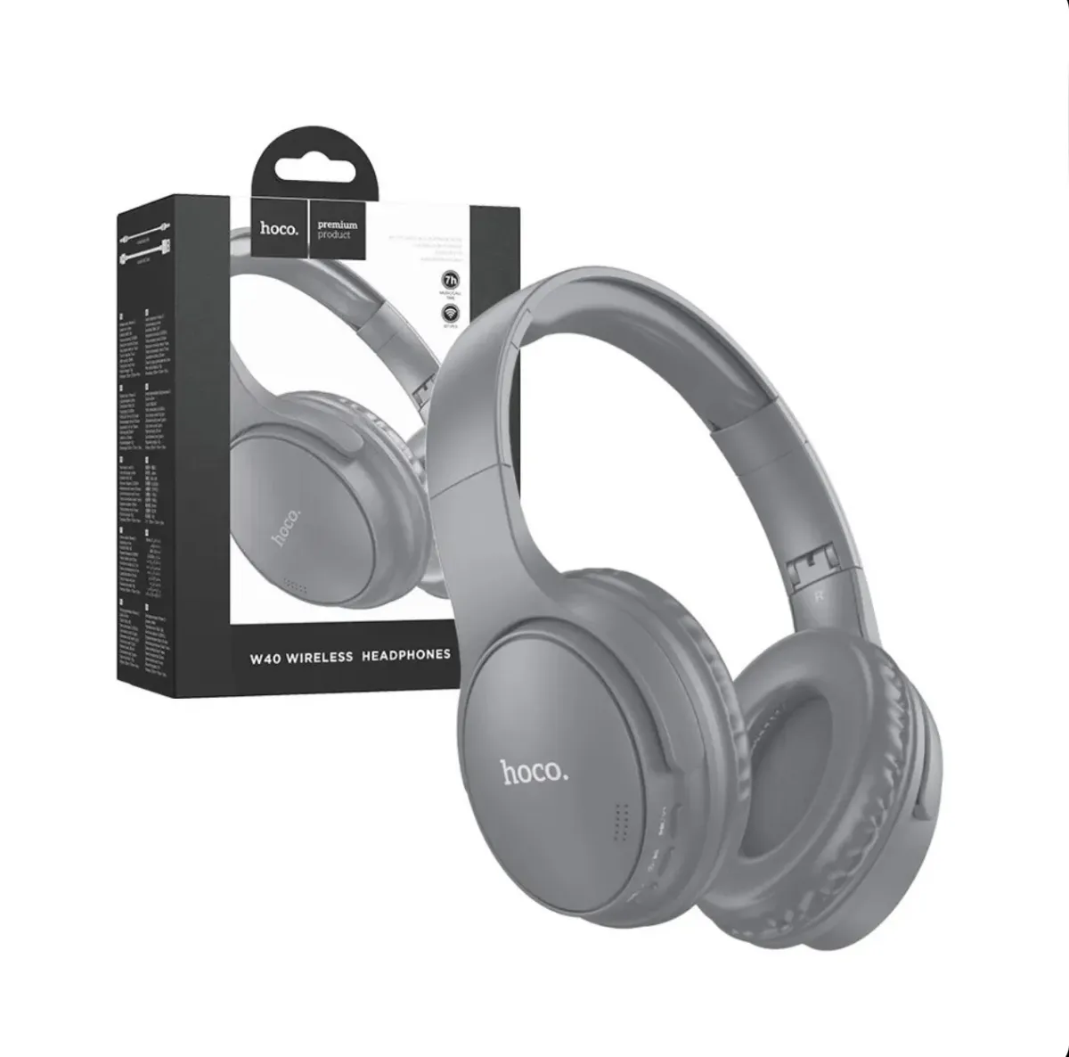 Hoco W40 – Casque Bluetooth 5.3 Pliable – Carte TF + AUX