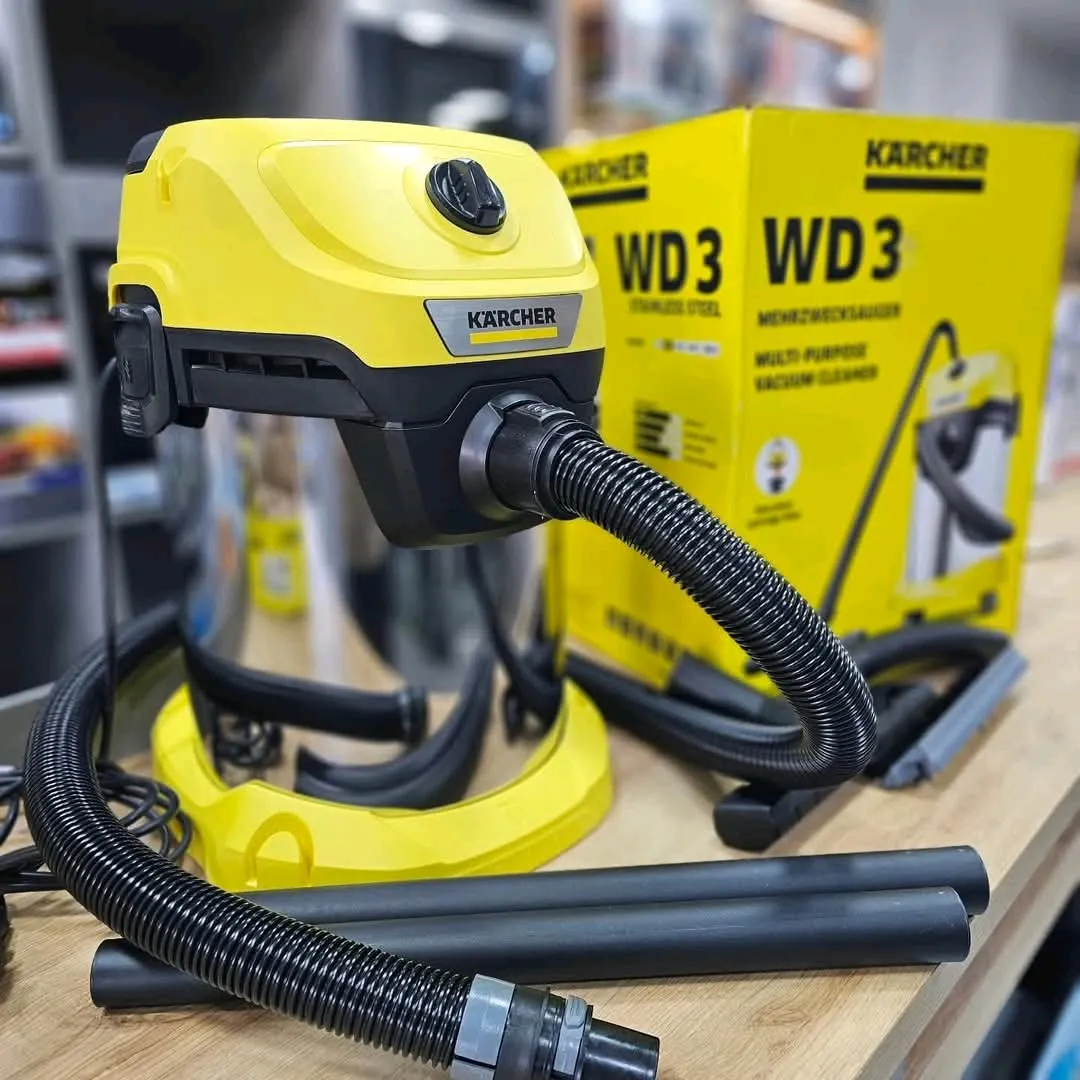 Aspirateur Souffleur - Wd3 Premium multi purpose vacuum Cleaner- - 1000 W 19L- Jaune/Inox
