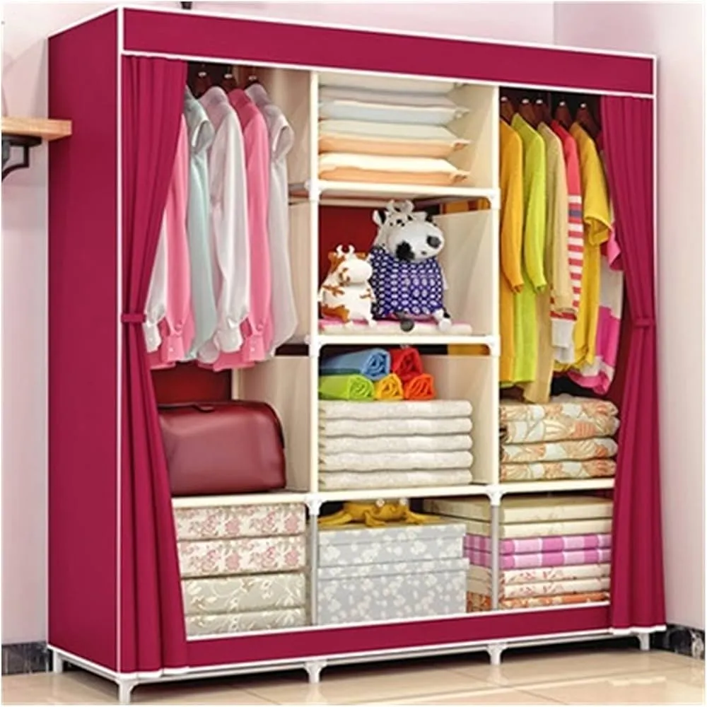 Armoire de rangement Bordeaux 130x45x175 pratique grande capacite Algerie
