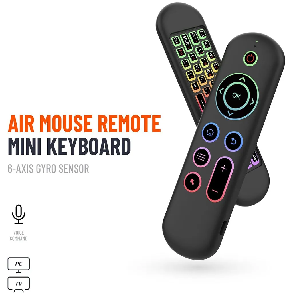 Mini clavier sans fil M5 Air Mouse telecommande vocale retroeclaire Smart TV Algérie