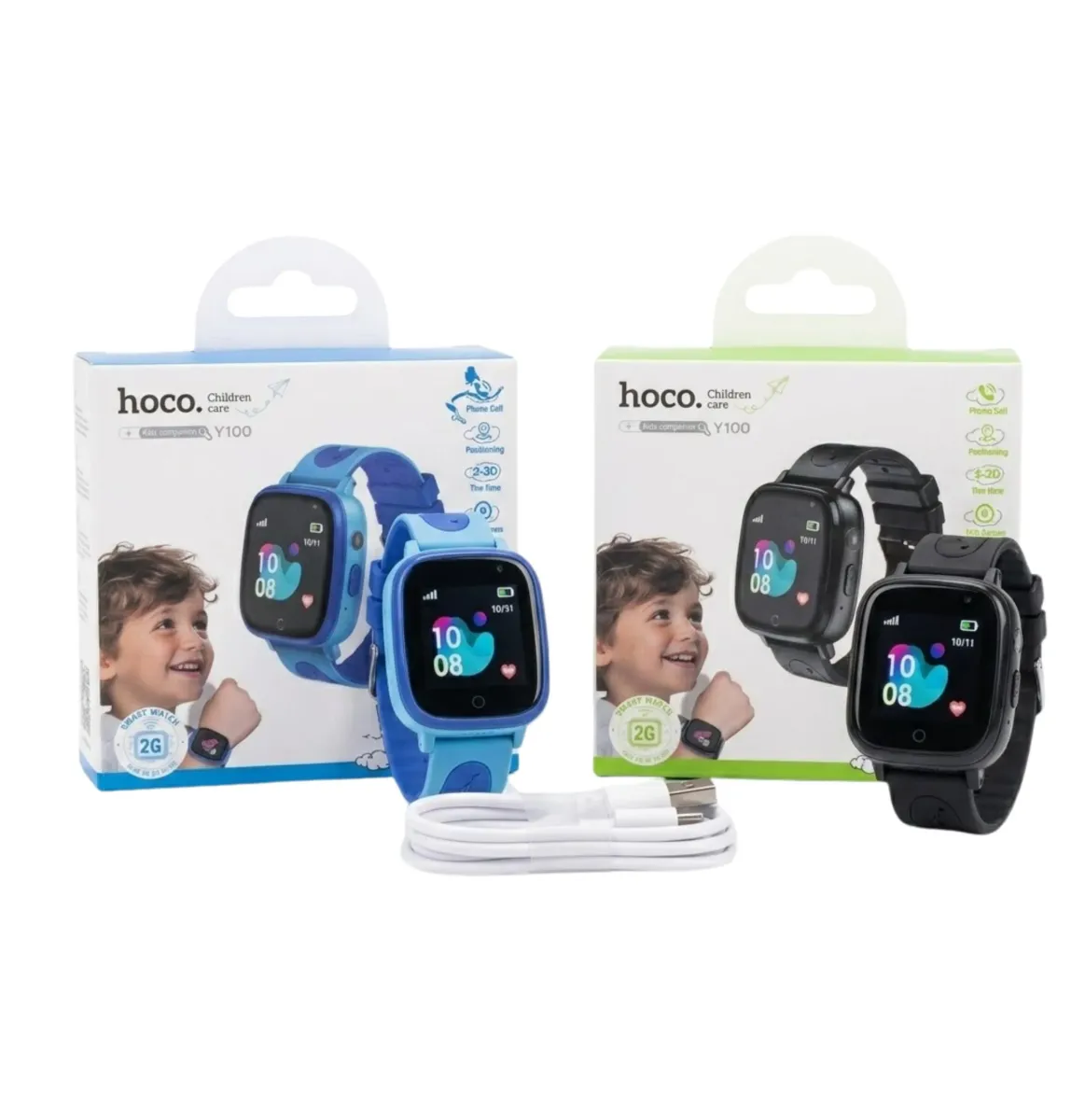 Montre pour Enfant Y100 HOCO Smartwatch – Securite, Appels et Suivi GPS
