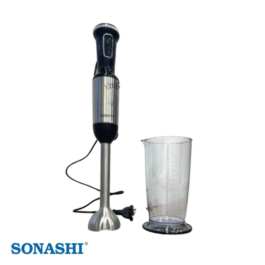 Mixeur Plongeant Sonashi SHB-189J 1200W avec Bol Inox – Blender Puissant Multifonction