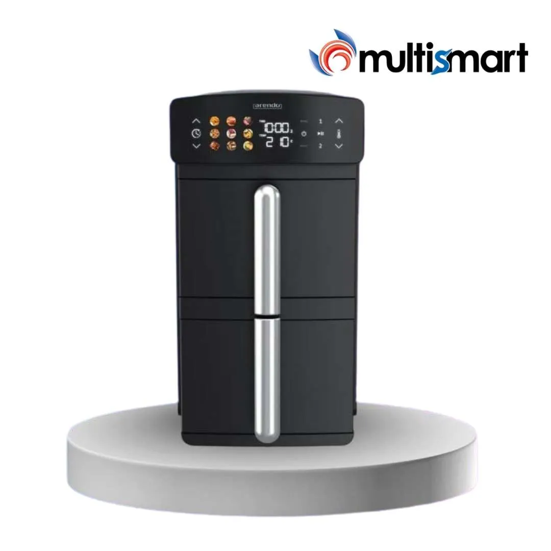 Air Fryer MultiSmart MS-AF2310 10L Double Stack 2400W – Friteuse Sans Huile 2-en-1 Écran Tactile Couleur