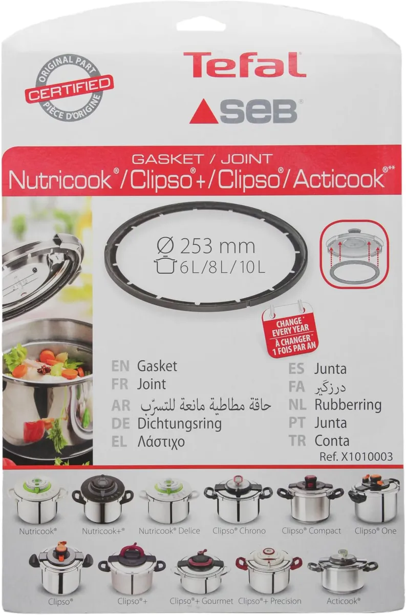 oint pour autocuiseur clipso 8/10L d.253mm - x1010003