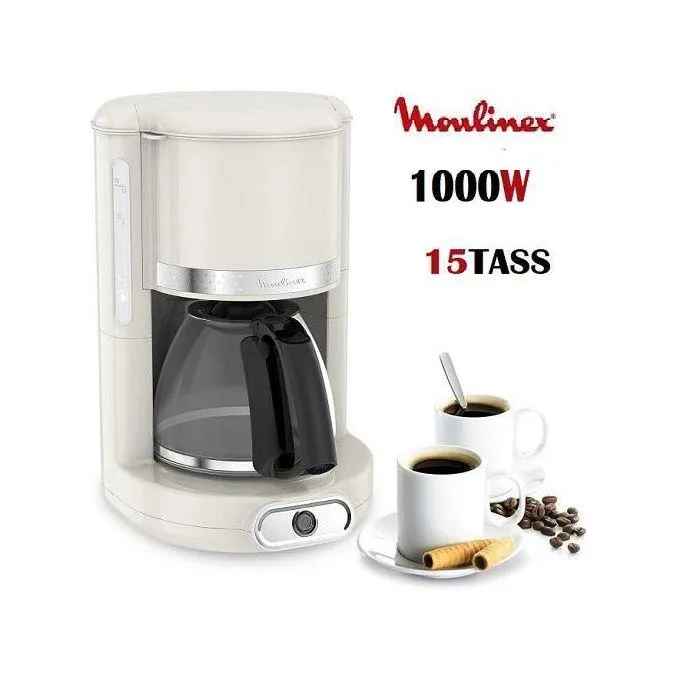 Cafetière Électrique Soleil 1000W 15 Tasses 1.25L Avec Fonction Maintien Au Chaud - Soleil -beige