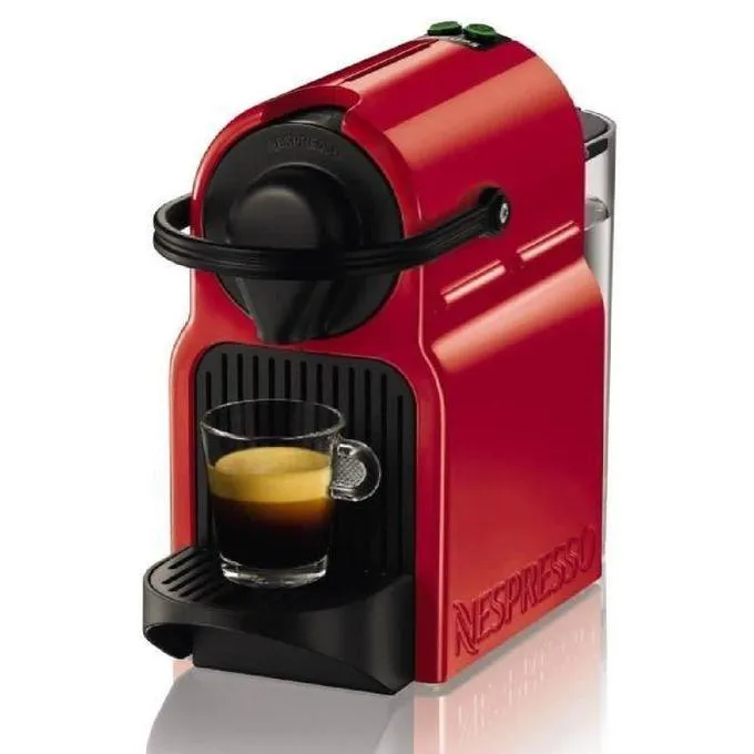 Machine À Café Inissia nespresso +7 Capsules Offertes-rouge /noir