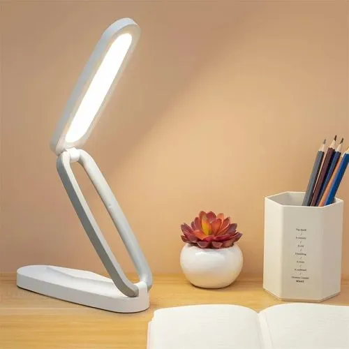 Lampe de Bureau Rechargeable Pliant LED avec 3 Lumières