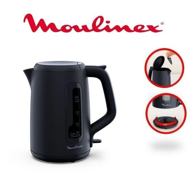 Bouilloire électrique 1.7L 2400w -noir