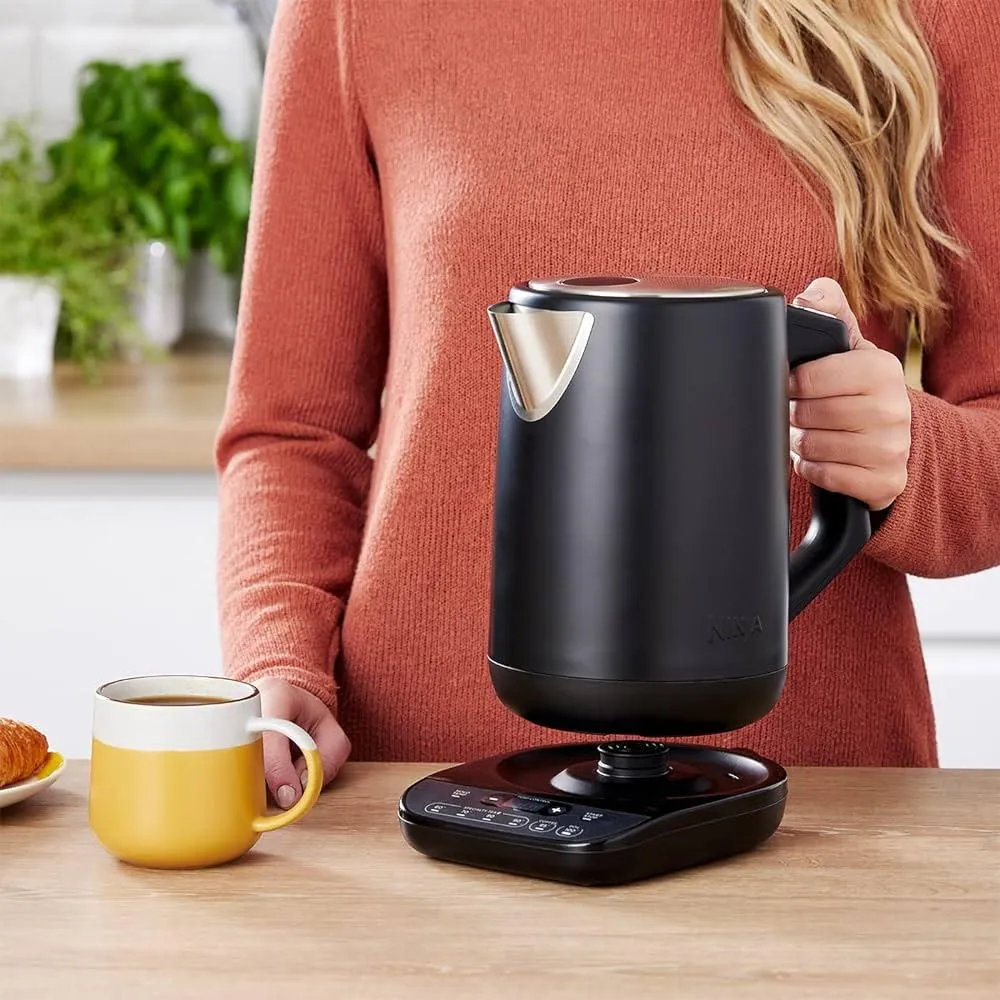 Bouilloire Électrique Sans Fil À Température Réglable 3000W 1.7L Avec Filtre Anti-calcaire Et Arrêt Automatique