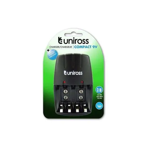 Chargeur - 4 Piles Aa & Aaa/ 9V /Pp3- Noir