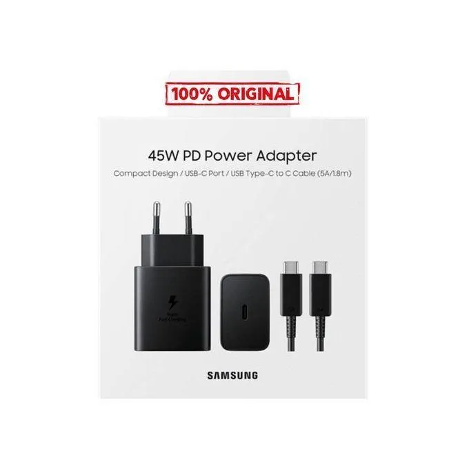 Chargeur Ultra fast charge 45W USB-C Port /USB Type-C To C Cable