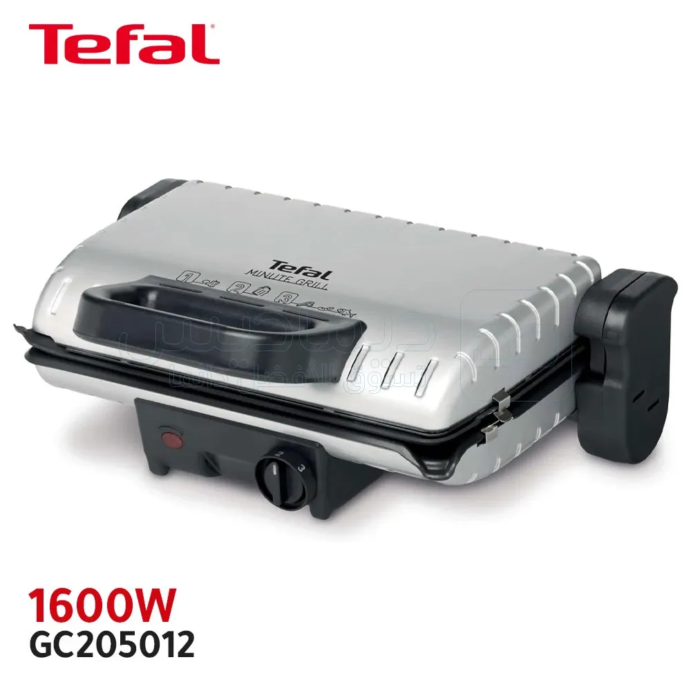 Panineuse Et Grill Viande Minute Grill 1600W Tefal GC205012-Argent