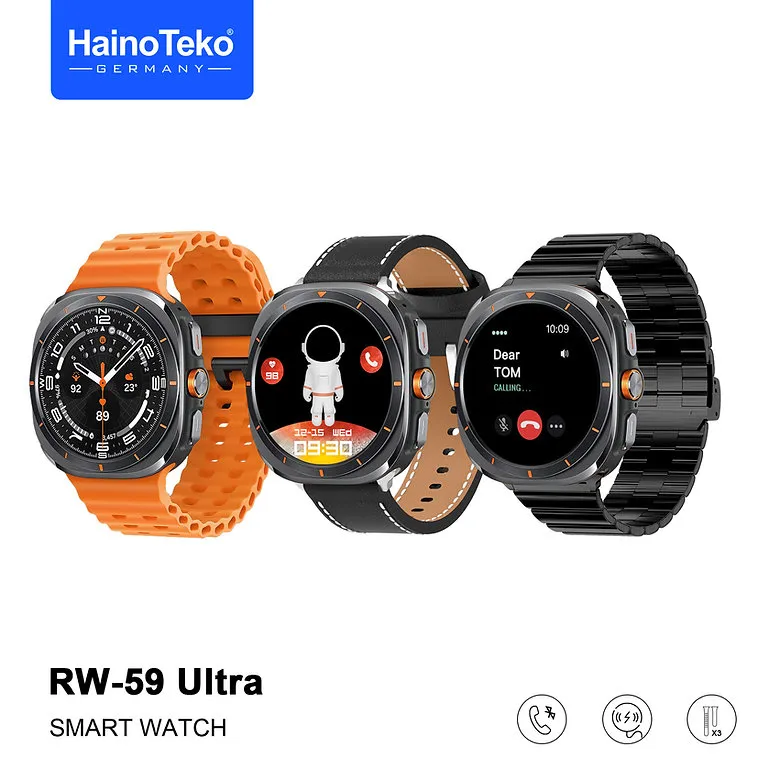 HainoTeko RW-59 Ultra AMOLED | Smart Watch Design Galaxy Watch en Algérie