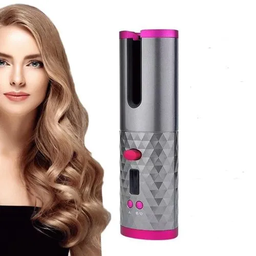 Bigoudi Automatique Sans Fil Portable Rechargeable (Fer A Frisée) -Multi-Couleur