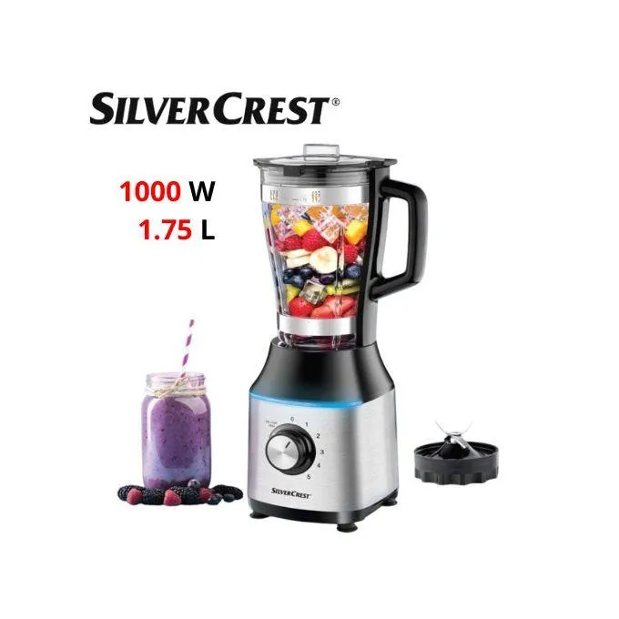 Blinder en inox avec bole en verre 1000w 1.75L