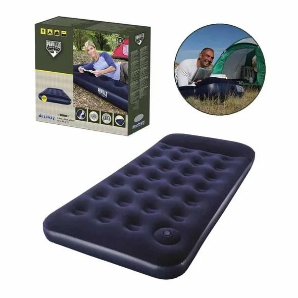 Matelas Gonflable avec une pompe à pied intégrée Bestway 185 x 99 x 28 cm.