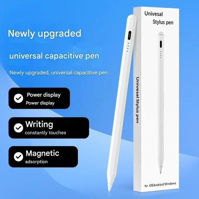Stylo tactile universelle pour tablette et téléphone rechargeable autonomie compatible avec les appareils iOS et Android