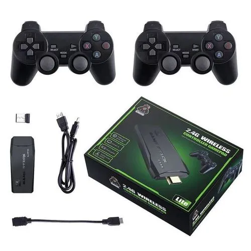 Console Game Stick Lite 4K 64 Go HDMI + 2 Manettes Sans Fil/10000 jeux intégrés