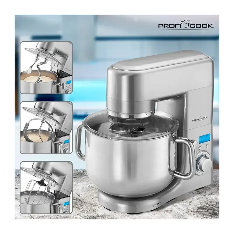  Robot de cuisine multifonction, 10 L, 1500 W, acier inoxydable proficook PC-KM 1096 