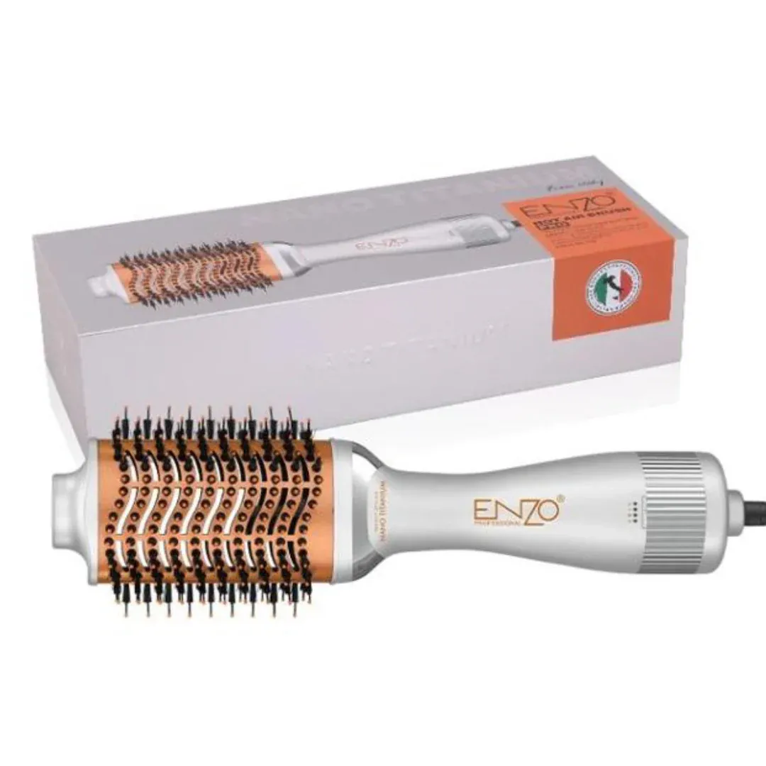 brosse GLAM HAIR Hot air brush PRO 1500w enzo Nano TITANIUM EN-4139
