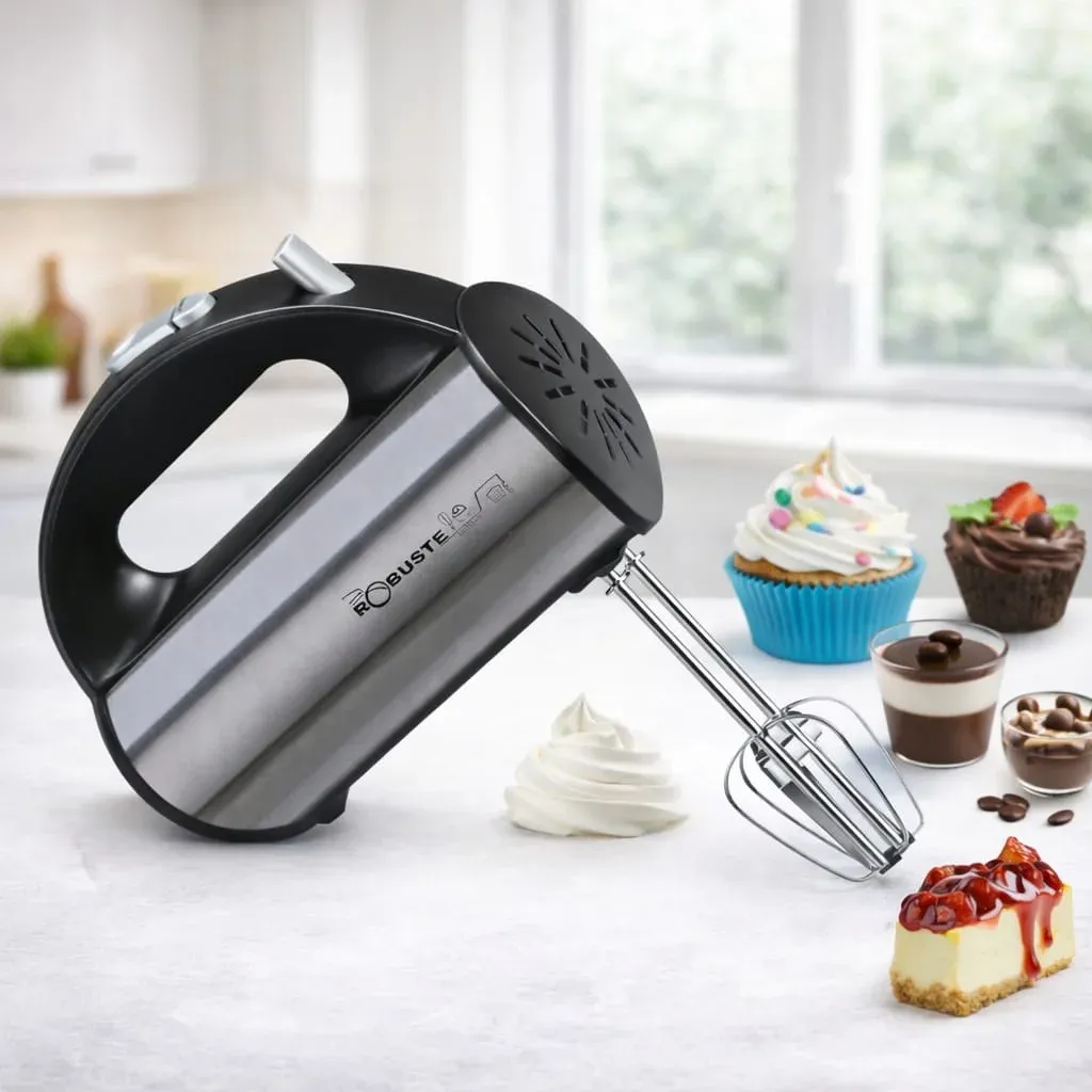 ROBUSTE Batteur Électrique Inox BI250 250W 5 Vitesses