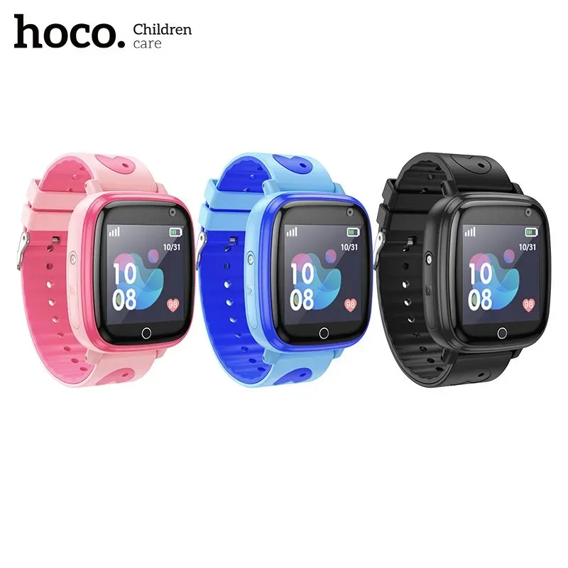montre connectée HOCO Y100 pour enfants : écran couleur, caméra intégrée, compatible avec carte SIM et appels vocaux