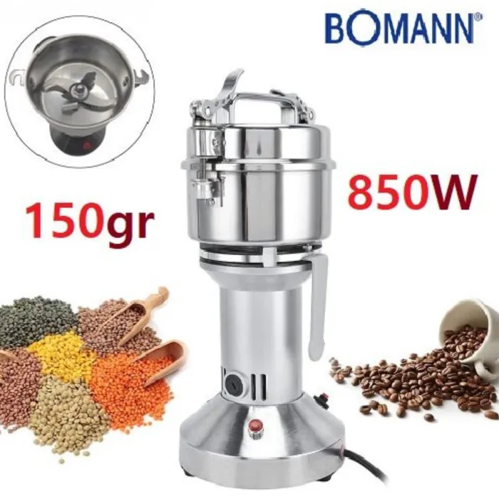 Moulin à Epices Electrique Professionnel Bomann en Inox 150g 850 W - KSW-6501 CB