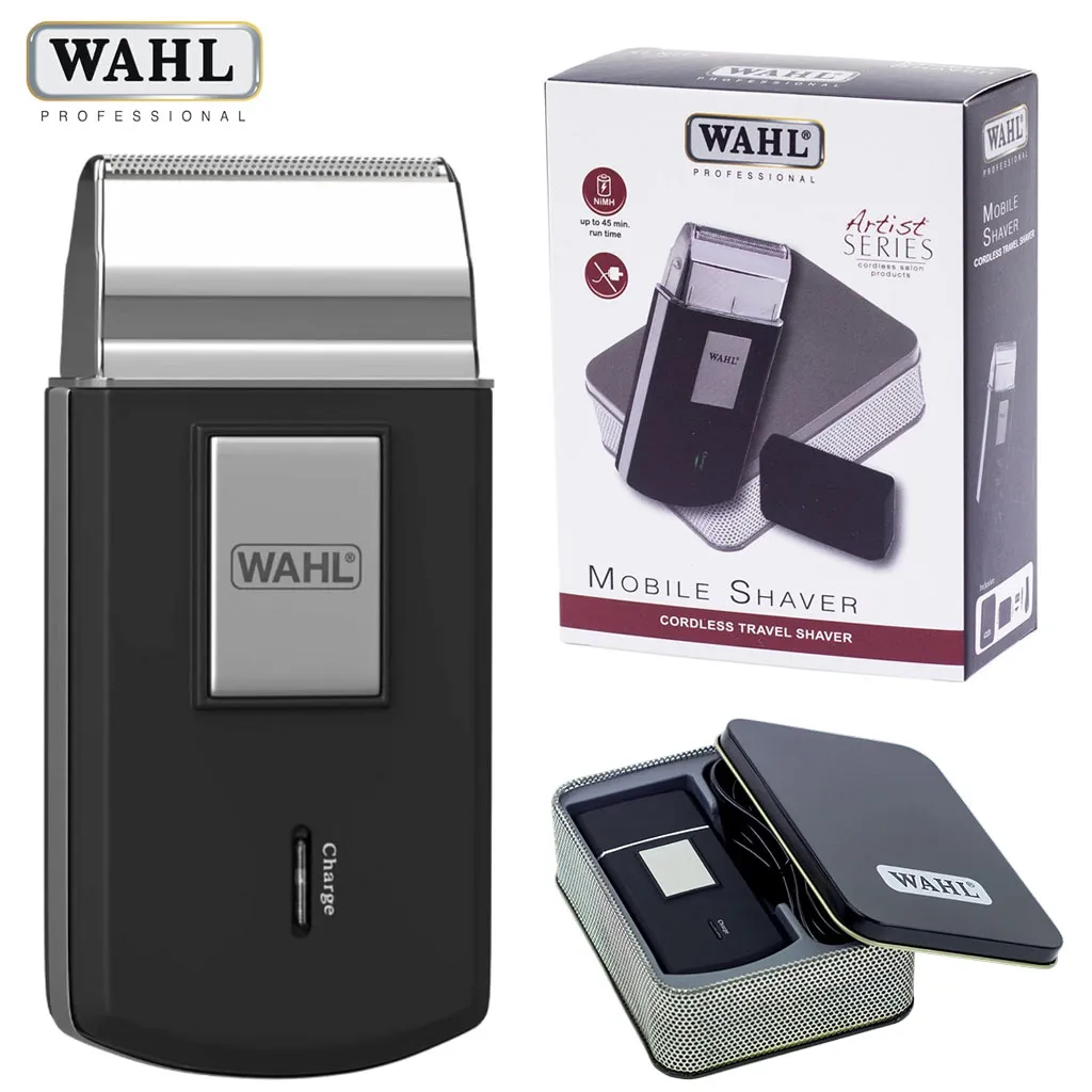  Rasoir Électrique Portable Sans Fil wahl - Idéal Voyage avec Étui