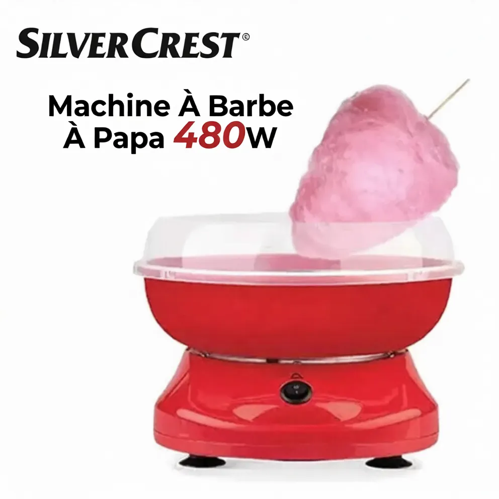 appareil barbe a papa 480W Avec Accessoires Inclus SilverCrest TM-2040