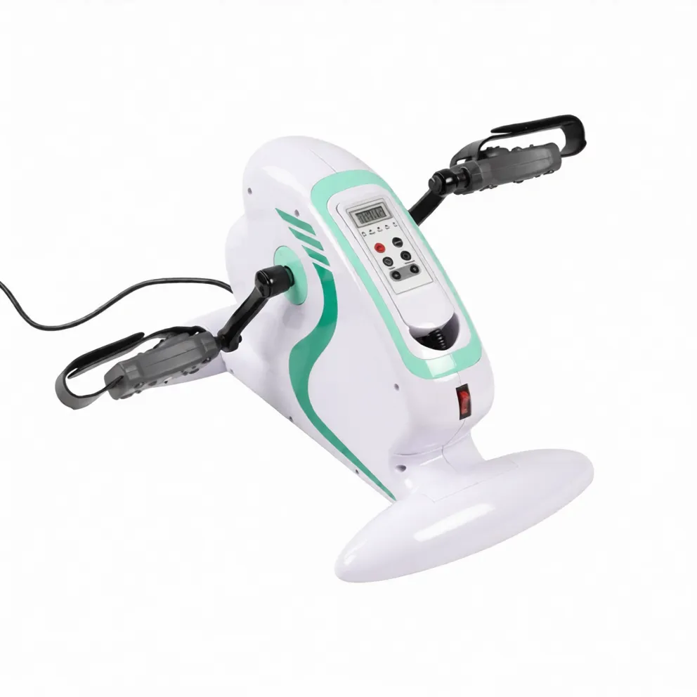 Mini Vélo Électrique de Fitness avec Télécommande – Pédalier de Rééducation Bras & Jambes à 12 Vitesses Réglables