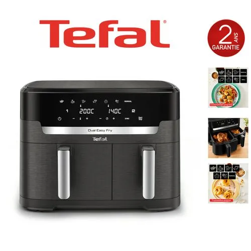 Dual Easy Fry Xxl, Air Fryer Double Tiroir 11 L