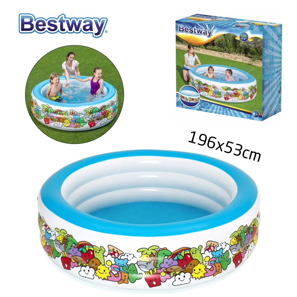 Piscine Gonflable Enfant Bestway 196x53cm Ronde Été