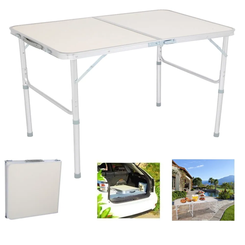 table pliante portable 90cm*60*70cm pour Pique-nique et plage 