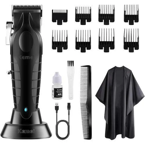 Tondeuse à cheveux électrique professionnelle sans fil pour homme, tondeuse de précision rechargeable, coupe de cheveux pour homme km-2296 KEMEI en algerie