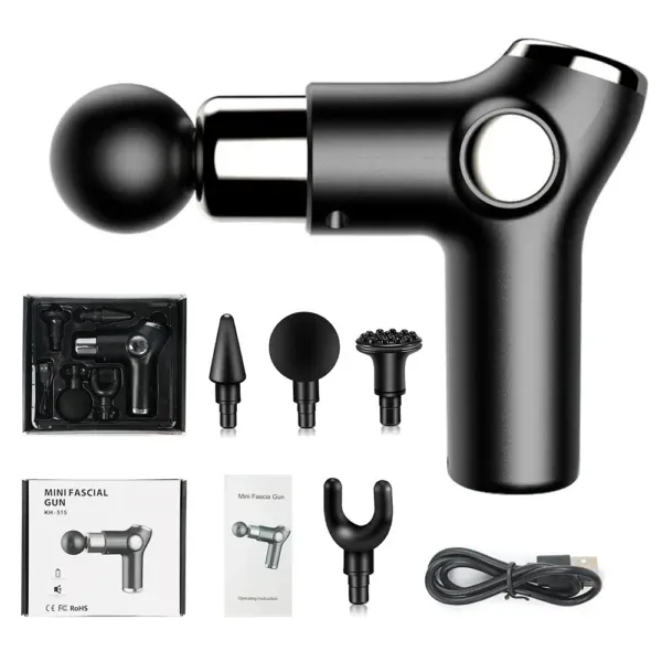 Massage Gun LCD Rechargeable 5 Vitesse 4 Tétes en algerie 