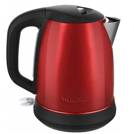 Bouilloire Électrique Sans Fil en Inox 1,7 L 2400 W Rouge Moulinex BY550510