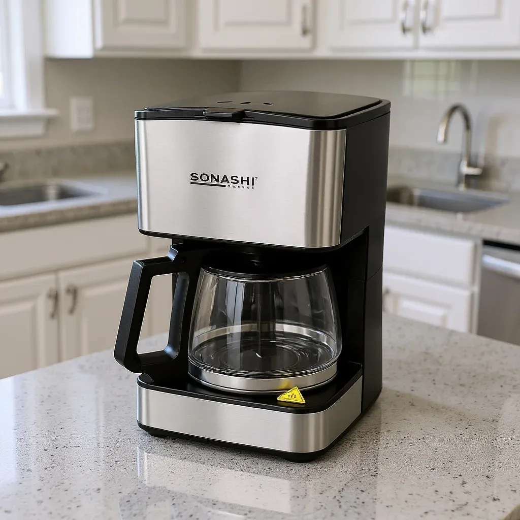 Cafetière Électrique Sonashi SCM-4987 680W 0,8L – Machine à Café Filtre