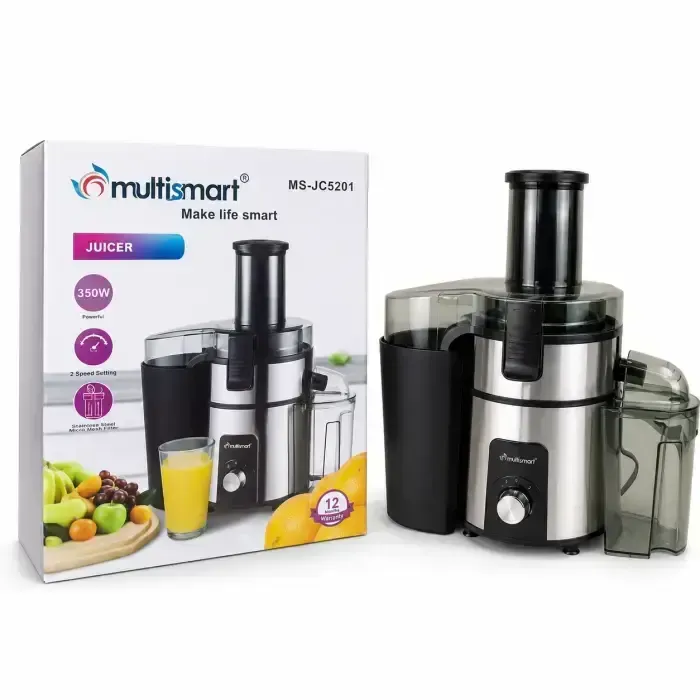 Centrifugeuse Multismart MS-JC5201 – 350 W avec 2 vitesses et finition inox