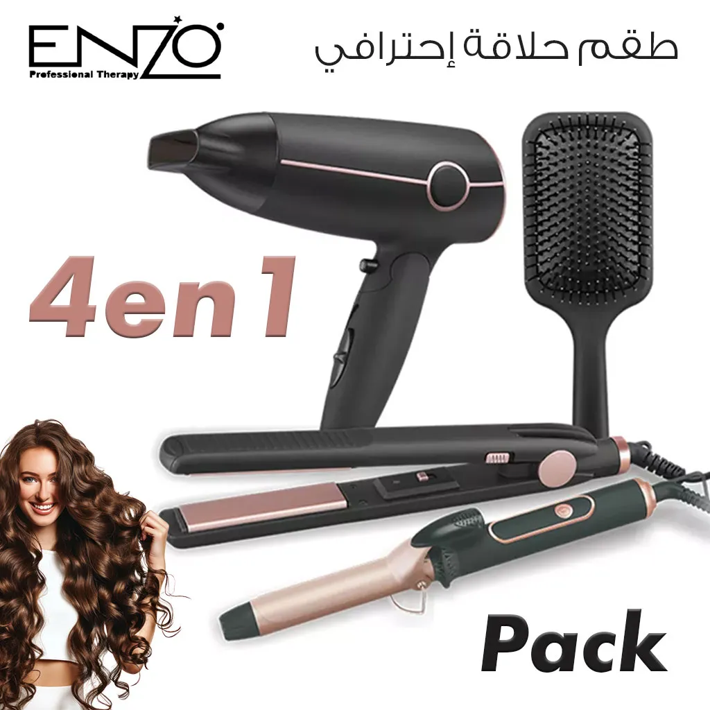 Coffret Coiffure ENZO EN-6302 4-en-1 Professionnel