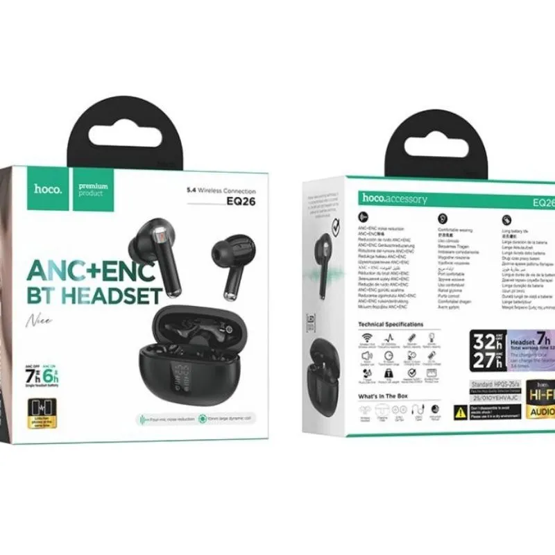 Écouteurs sans fil HOCO EQ26 Nice True Wireless avec ANC et ENC