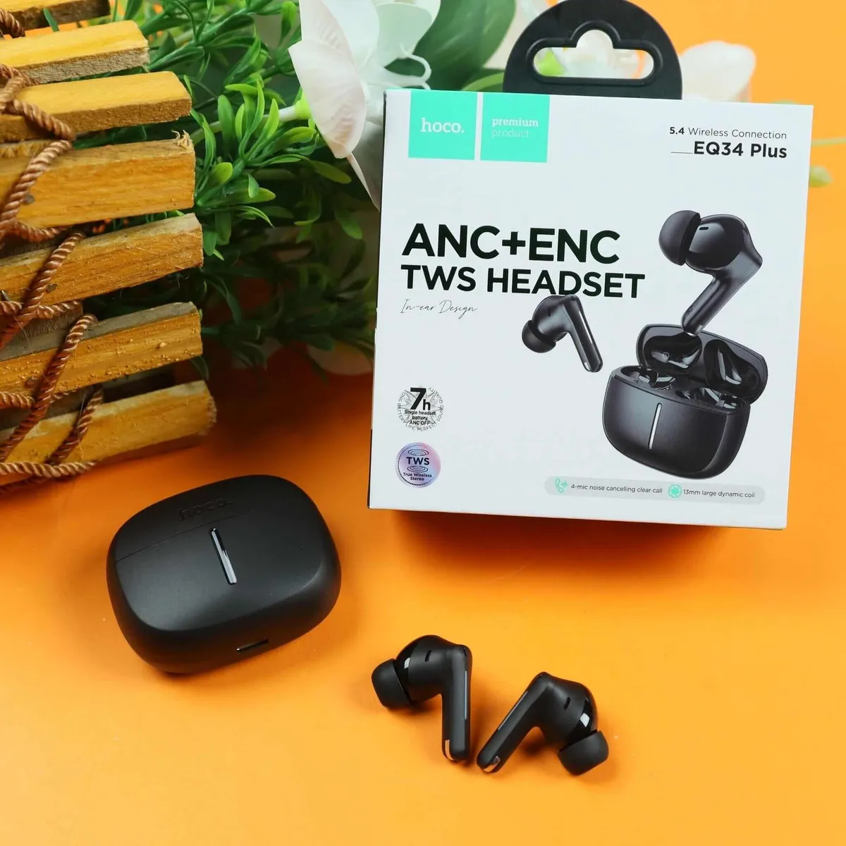 Écouteurs sans fil HOCO EQ34 Plus ANC+ENC – Bluetooth 5.4