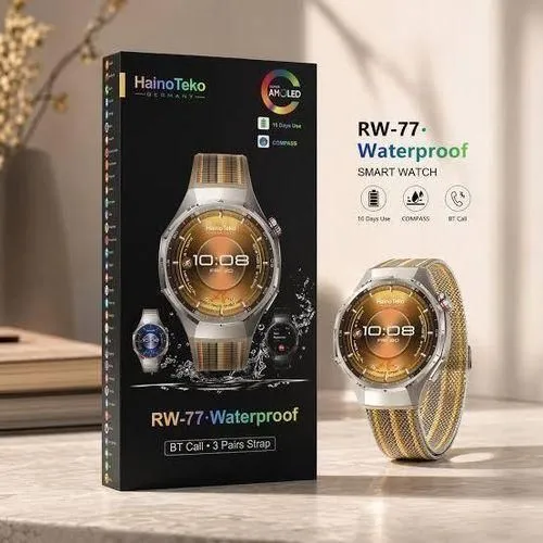 HainoTeko RW-77 – Montre Connectée AMOLED avec Boussole et 10 Jours d’Autonomie