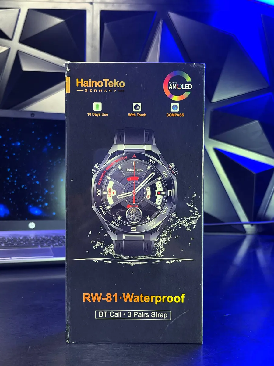 HainoTeko RW-81 – Montre Connectée AMOLED avec Boussole