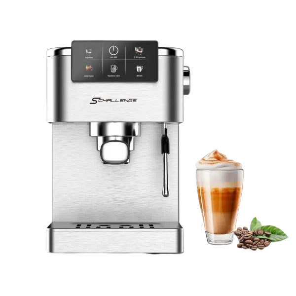 Machine à Café AMB-025CM 1350W 20 Bars avec Écran Tactile Thermoblock – Café Moulu et Capsules GRIS