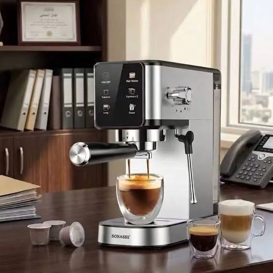 Machine à café espresso SONASHI SCM-4983 – 20 bars, 1350 W