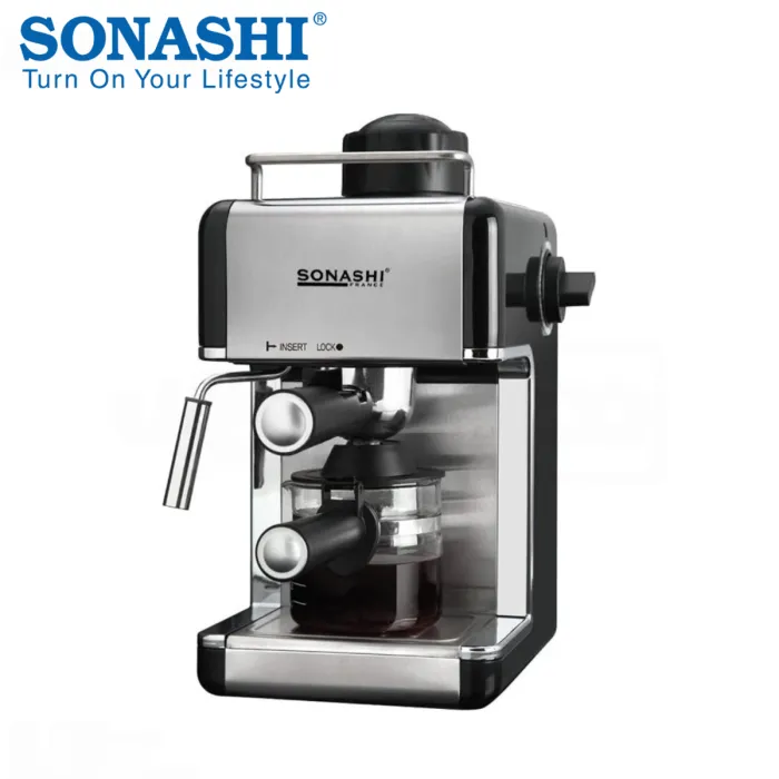 Machine à Expresso Sonashi SCM-4978 800W 3,5 Bars – Café Moulu & Cappuccino