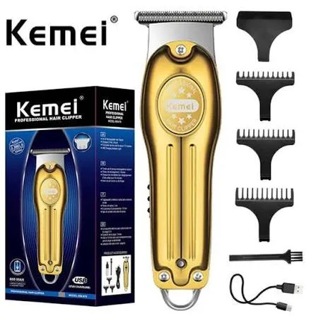 Tondeuse Kemei KM-679 Professionnelle Sans Fil USB – Lame T Précision & Écran LCD | Algérie