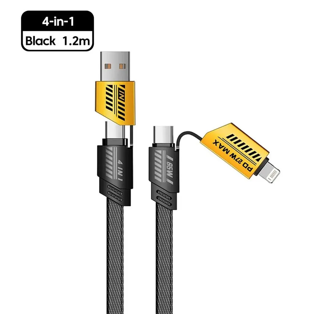 Câble Anker GA-03 4-en-1 – Câble de Charge Rapide USB-C, Lightning et Micro USB | Durable | Haute Vitesse